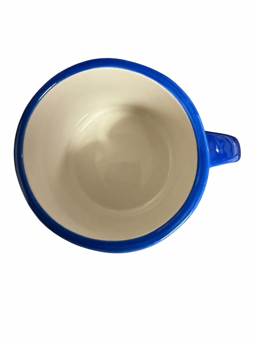 Anthropologie Hand Painted Monogram “G” Initial Blue Coffee Mug - Picture 5 of 6